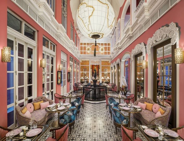 French dining experience in beachfront mansion